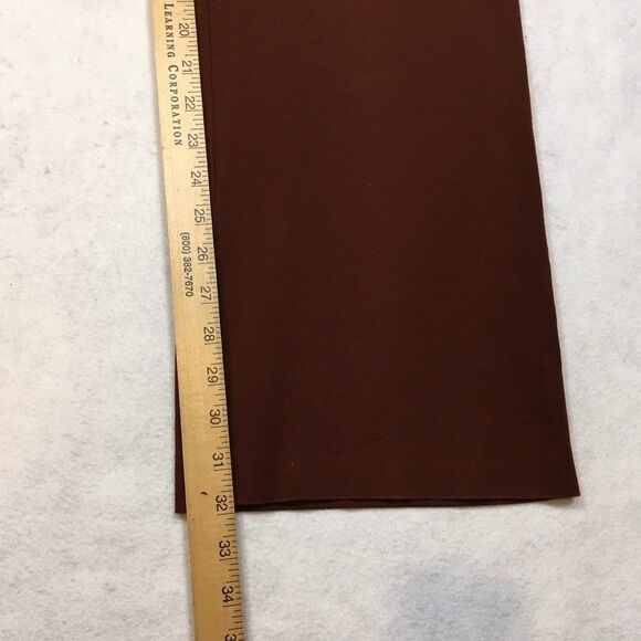 Eddie Bauer Womens 6 Blakely Fit Bootcut Dress Pants Cotton Stretch Burgundy - Picture 11 of 15